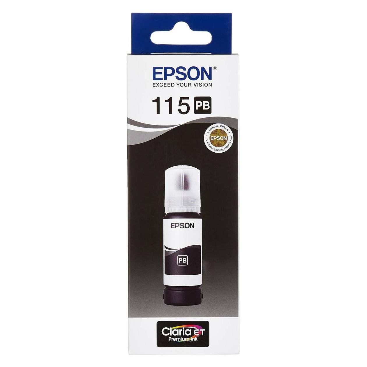 Epson EcoTank 115 - 70 ml - Photo schwarz - Original (PBK) (C13T07D14A)