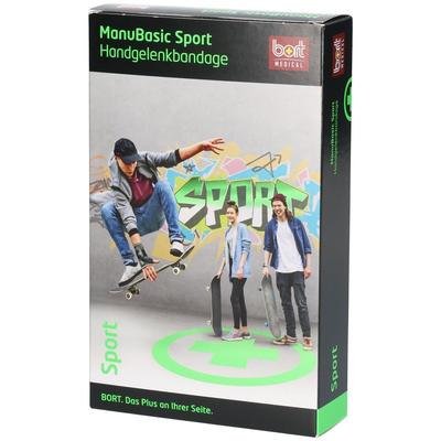 Bort ManuBasic Sport Bandage re.XL schw./grün 1 St Bandage(s)