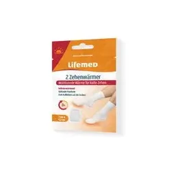 Lifemed Zehenwärmer flach 9,5 x 7 cm | Selbstwärmende Wärmepads für warme Füße bis zu 8 Stunden