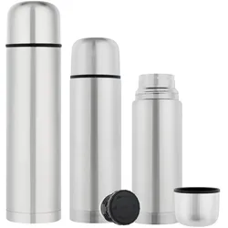 GRÄWE Isolierflaschen-Set 3-teilig silber