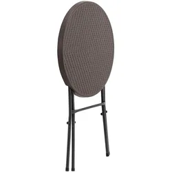 Uniprodo, Gartentisch + Balkontisch, Klapptisch gross Klapptisch Gastro-Klapptisch 75 kg 79 x 79 x 110 cm schwarz (79 x 79 x 110 cm)