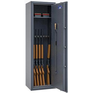 Müller-Safe Waffenschrank WSL1-4/7, Fachboden, für 7 Langwaffen, Elektronikschloss, Klasse 1