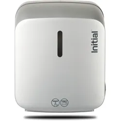 Papierrollenspender Signature ShortCut SENSOR, berührungslos, antibakterielles Gehäuse, Weiß und Silber, Rentokil INITIAL