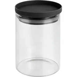 Metaltex  Aroma Line Vorratsdosen rund aus Glas mit Silikondeckel 700 ml