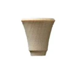 Holz Lichtertülle 14 mm V-Form gebohrt (nicht durchgänig), H 28 mm