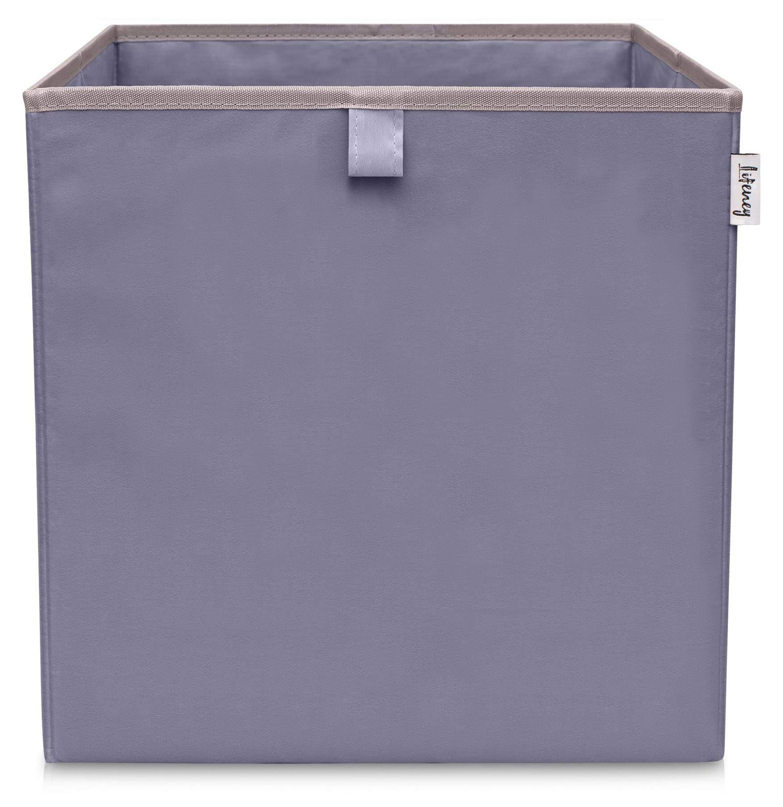 Dripio Inklapbare Opbergbox van Textiel, Donkergrijs, 33 x 33 x 33 cm