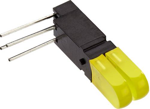 Mentor Mehrfach LED-Anzeige 1803.2231 LED-Baustein 22.1mm Rot 2.5 x 5mm 80 mcd 20mA 2V S=2-Fach, RM=2,54