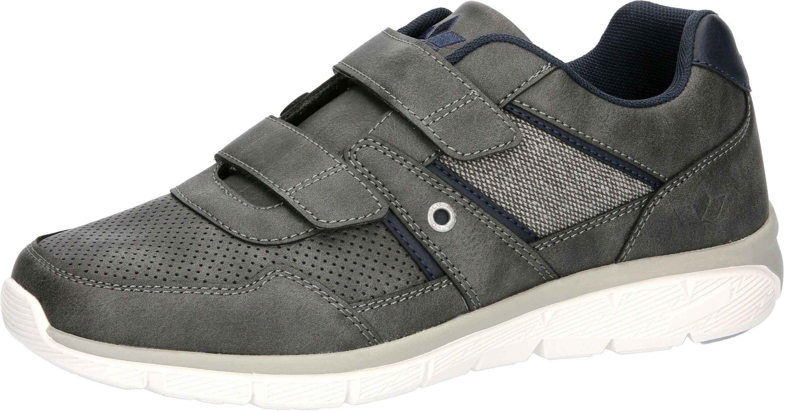 Sneaker LICO "Freizeitschuh Conner V", Herren, Gr. 41, Textil, silber (silberfarben), Synthetik, Schuhe Sneaker silberfarben 41, Textil