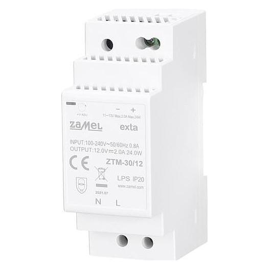 Zamel HutschienenVorschaltNetzgerät 12VDC24W2,0A ZTM3012 (612055)