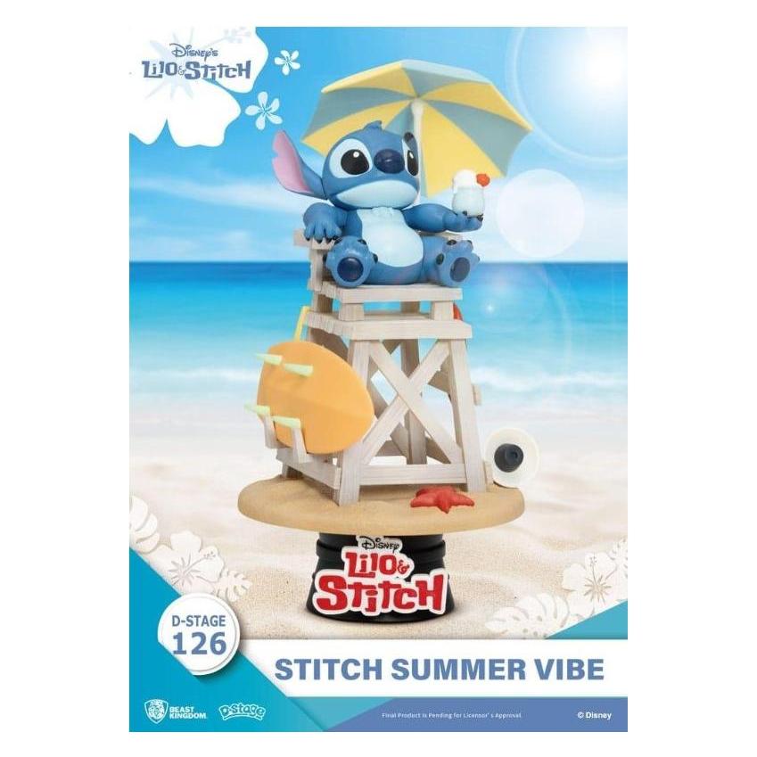 Beast Kingdom Disney D-Stage PVC Diorama Stitch Summer Vibe 16 cm (DS-126)