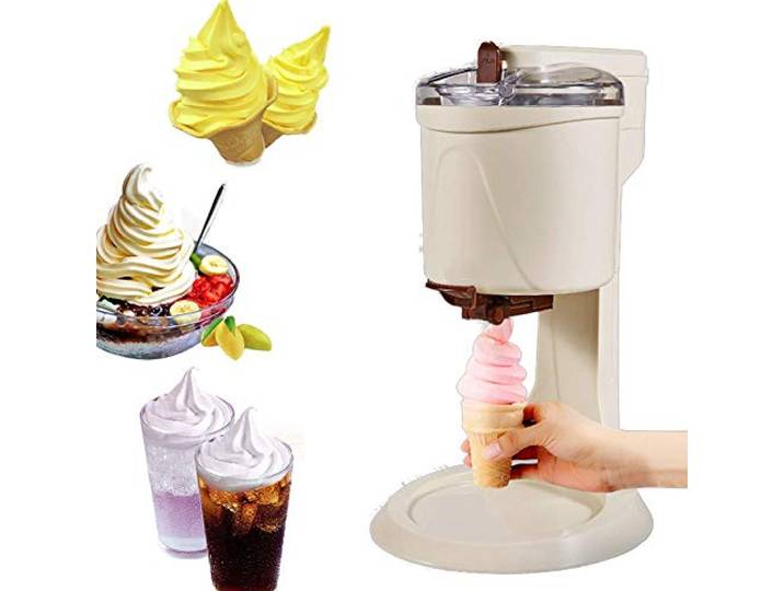 Soft Serve Ece Cream Machine, Heimathäuser -Küche Automatisch Mini -Frucht -Soft -Serve -Eismaschine, gesunder, einfacher One Push -Betrieb