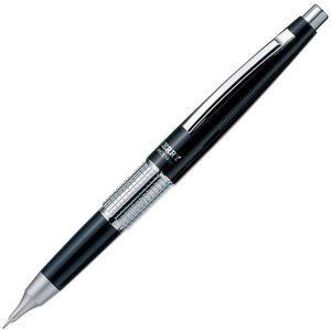 Pentel Druckbleistift Kerry, schwarz, Metall, HB, mit Radiergummi, Strichbreite 0,5 mm
