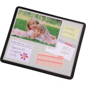Hama Mauspad Foto-Pad, 126868, schwarz, 230 x 195 mm, Kunststoff