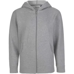 Neutral Kinder Bio Kapuzen Sweatjacke O13301 sport grey 128/134