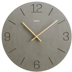 Hama Wanduhr »Kreta« grau Ø 30 cm grau, 30 cm