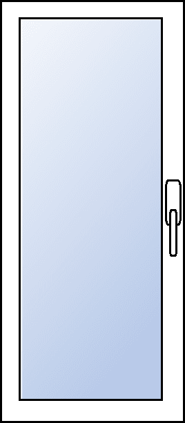 Scheurich Aluminium Balkontür 1-flügelig - RAL 9016