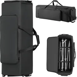 VEVOR Schlagzeugtasche, Drummer Hardware Bag, 1020x470x330 mm, mit verstellbaren Schulterriemen, Rollen & 4 Außentaschen, wasserabweisend & gepolstert, sicherer Transport von Equipment & Instrumente