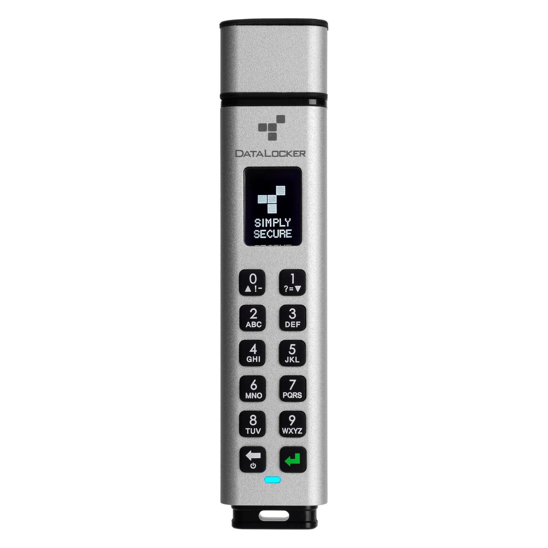 Origin Storage DataLocker Sentry K350, 64 GB, USB Typ-A, 3.2 Gen 1 (3.1 Gen 1), 220 MB/s, Kappe, Silber (64 GB, USB-A) (SK350-064-FE)