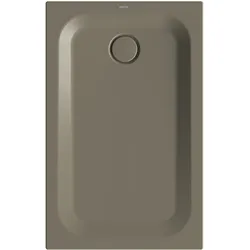 BetteUltra Rechteck-Duschwanne mit Minimum-Wannenträger, 1100x700x35mm, 8725-404T1, Farbe: Graphite