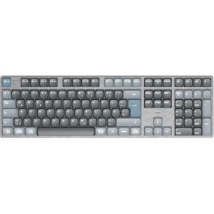 Hama Tastatur WK-800, 173070, USB, mechanische Tasten, mit Beleuchtung, grau / schwarz