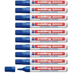 edding 3000 Permanentmarker blau 1,5 - 3,0 mm - 10 Stück