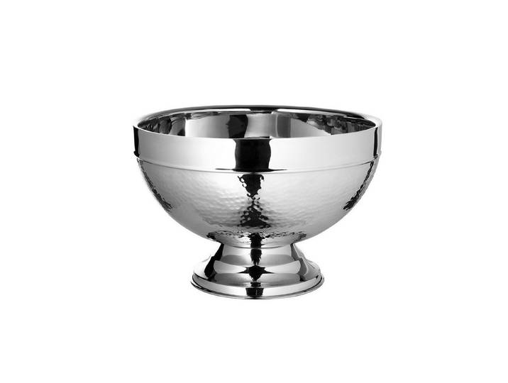 Fink Wein- und Sektkühler NASSAU Punchbowl - H. 21,5cm x Ø 32cm - silber aus Edelstahl - Kühler, Weinkühler Sektkühler - Outdoor Flaschenkühler für jede Gelegenheit