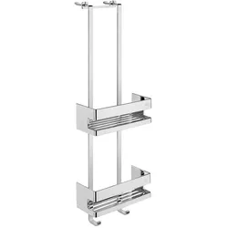 Türetagere emco system 2 chrom, mit 2 Wandkörben BxHxT:225x703x97mm