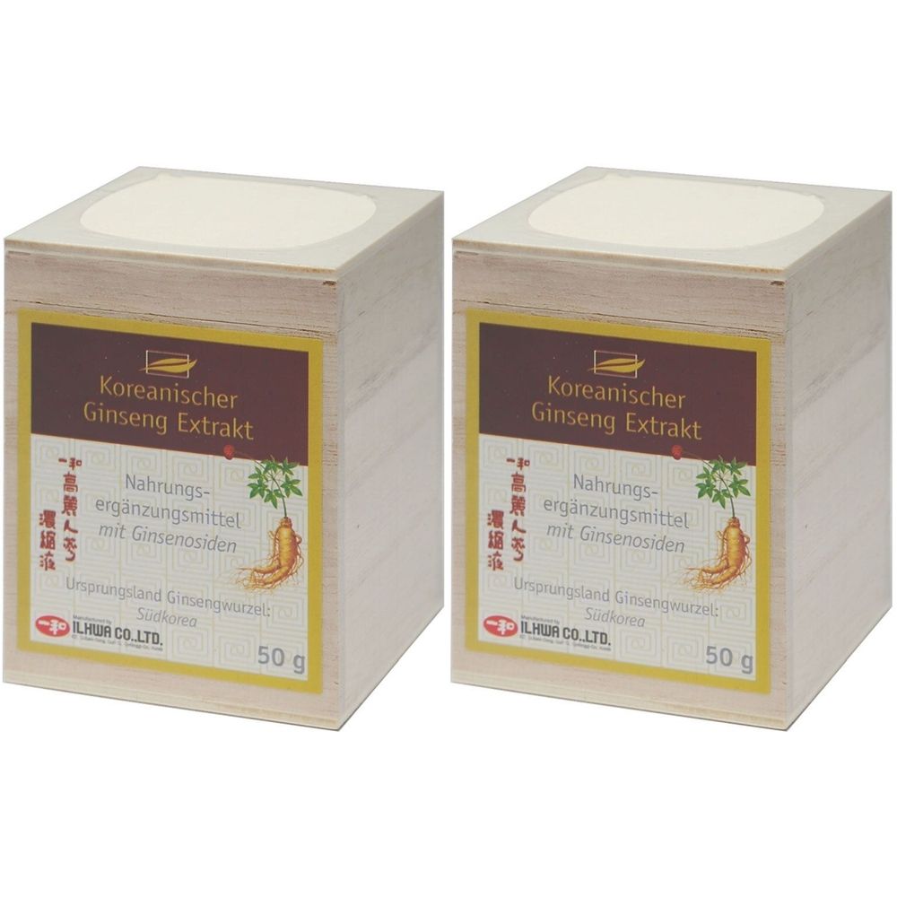 Koreanischer Ginseng Extrakt 2x 2x50 g