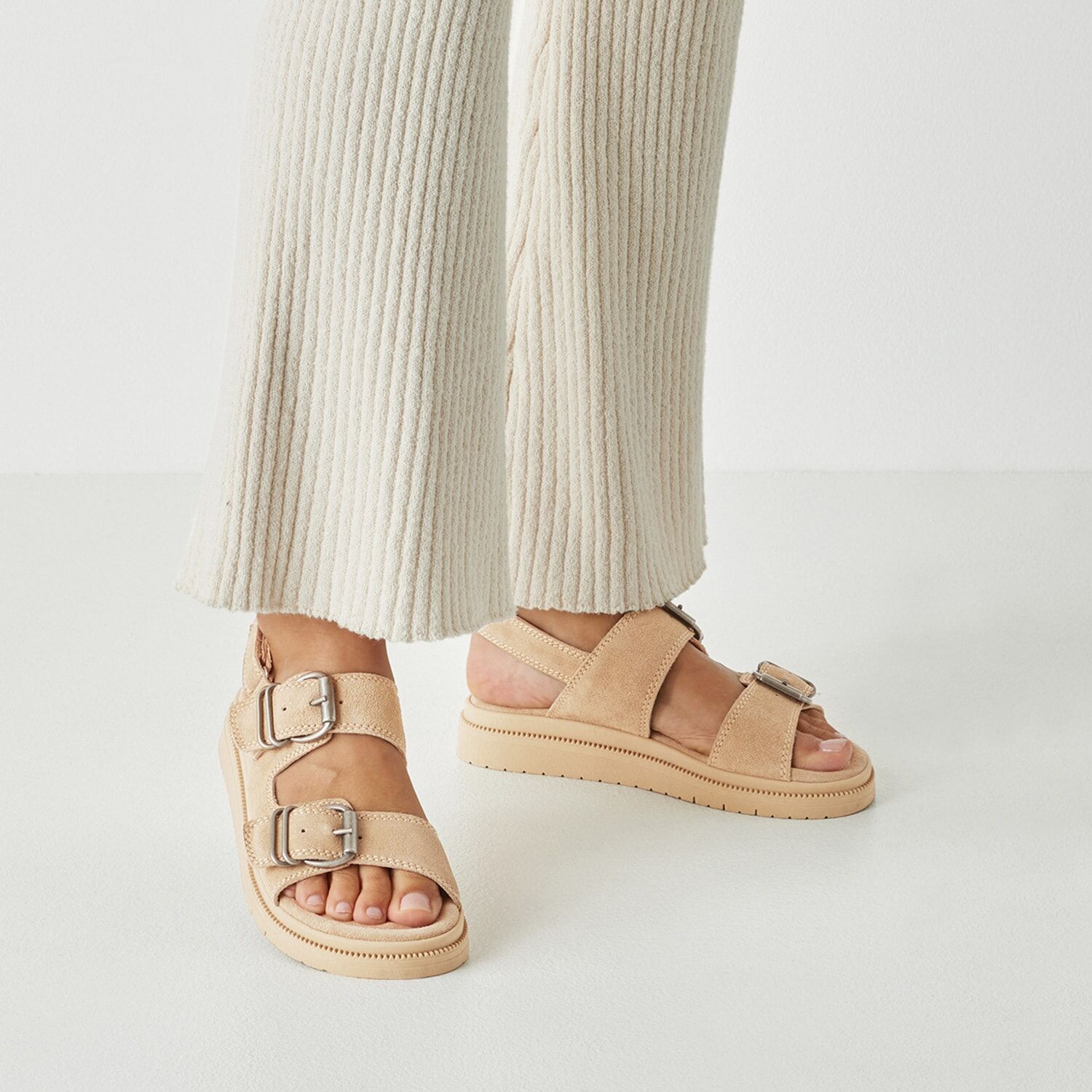 Keilsandalette TAMARIS, Damen, Gr. 41, Synthetik, beige, Leder, Schuhe Keilsandalette, Riemchensandale, Sommerschuh im modischen Look