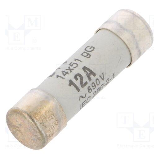 Eti Sicherung: Schmelz zylindrisch,Industrie 12A 690VAC gG (12 A) (002630008)