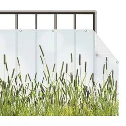 BALKON SICHTSCHUTZ Grüne Wiese 400/90 cm