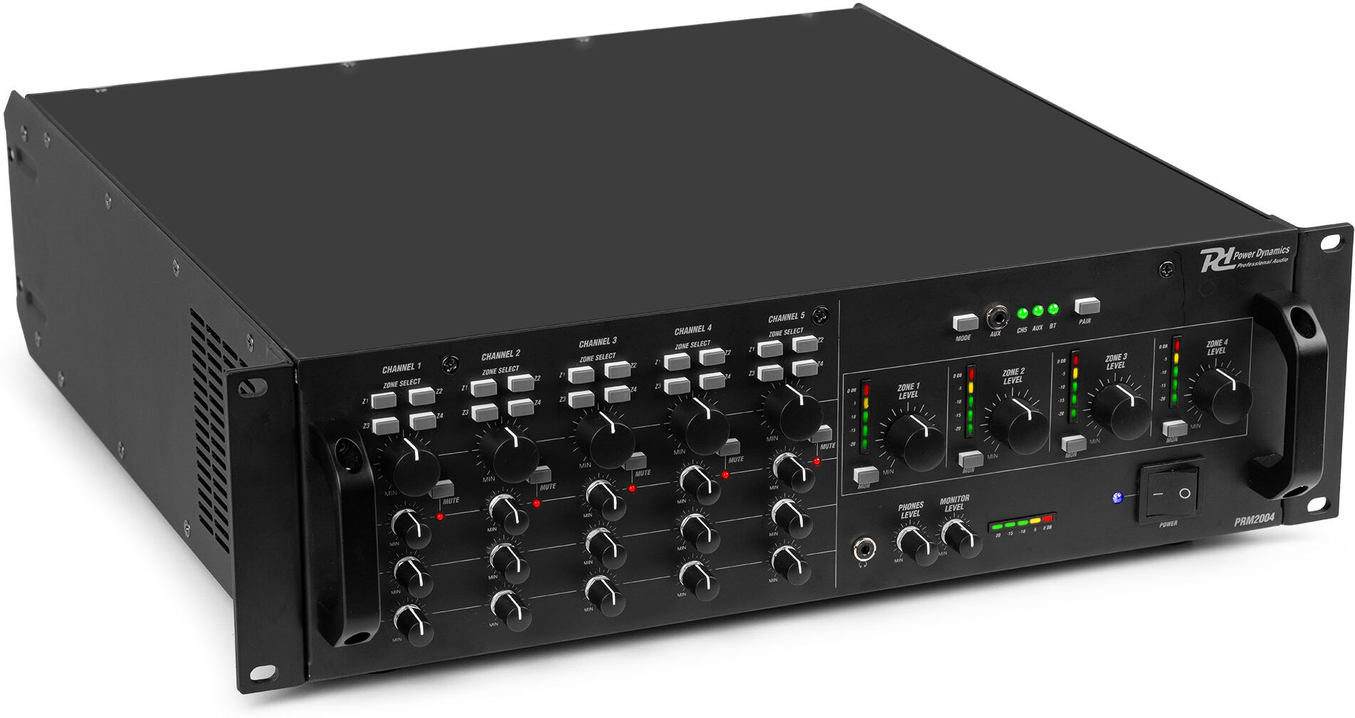 Power Dynamics Pam2004 4-Zonen Matrix-Verstärker 4x 200w