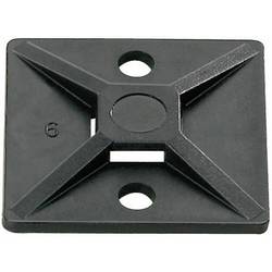 HellermannTyton Befestigungssockel selbstklebend, schraubbar 151-28430 4fach einfädeln, halogenfrei, UV-stabilisiert, witterungsstabil Schwarz 2 St.