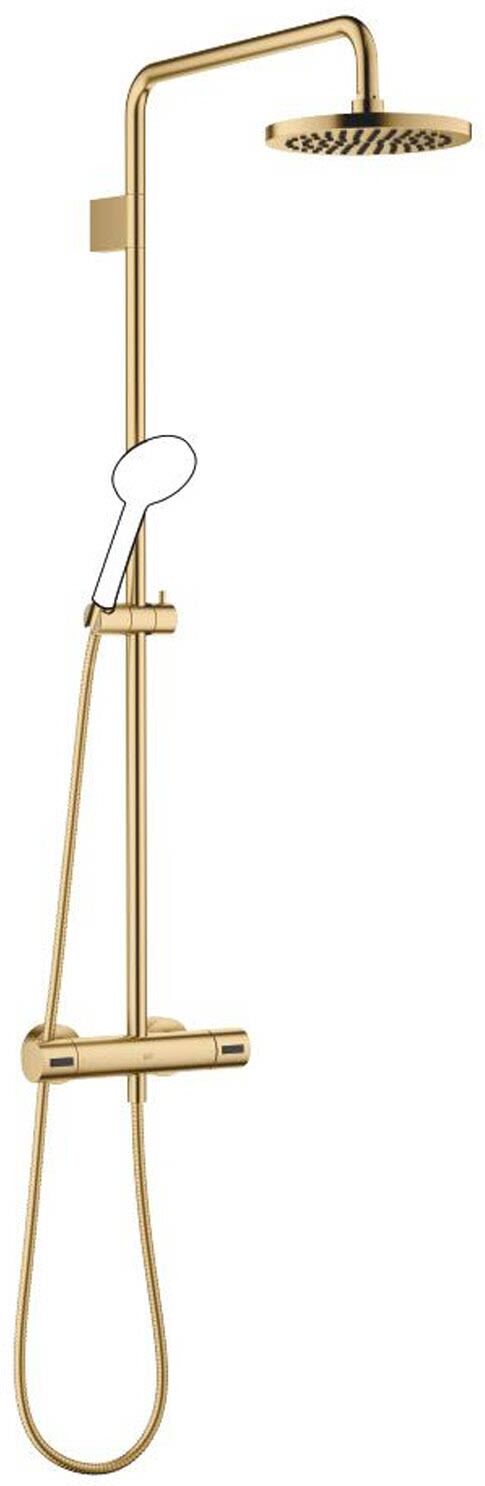 Dornbracht Shower Pipe mit Brause-Thermostat, rund