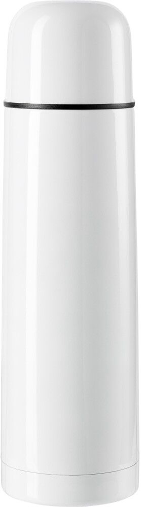 Bouteille publicitaire isotherme en acier inoxydable Mona blanc