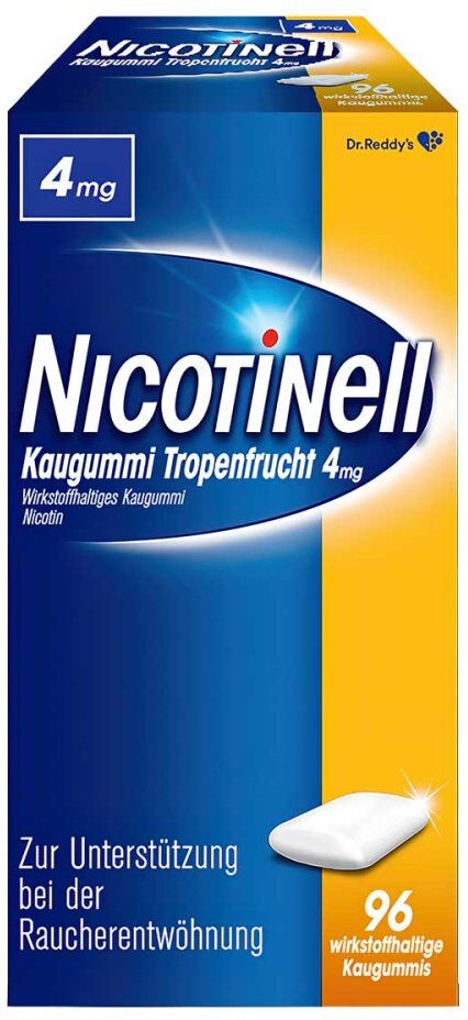 Nicotinell Kaugummi 4 mg Tropenfrucht 96stk