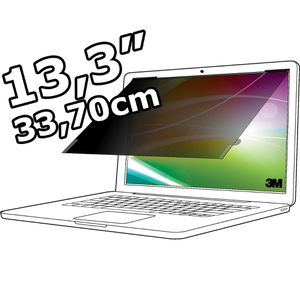 3M Blickschutzfilter Bright Screen, BPNAP001, für 13,3 Zoll / 16:10 Laptops, mit Blaulichtfilter