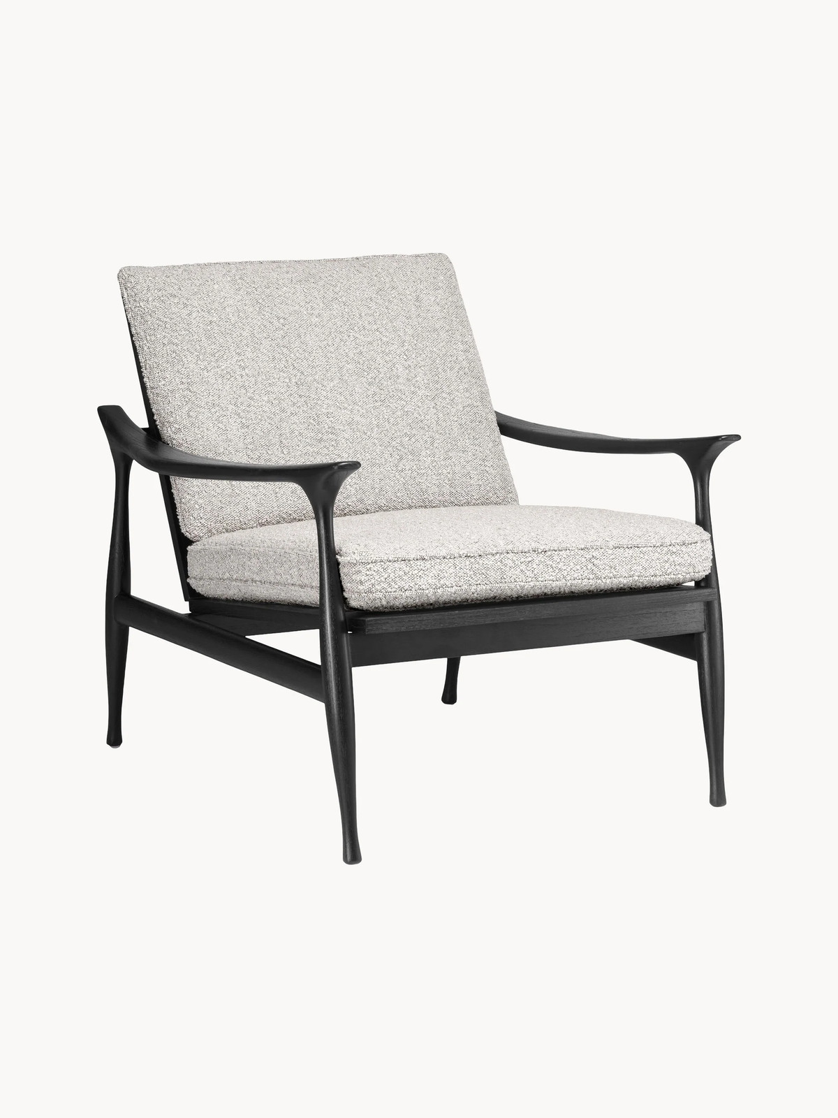 Eichholtz Manzo fauteuil van bouclé en mindihout