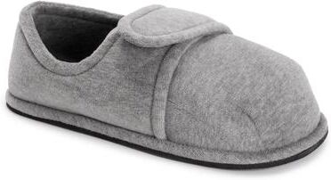 MUK LUKS Adjustable Velour Slipper - Mens XL Size 13-14 Grey Slipper Medium