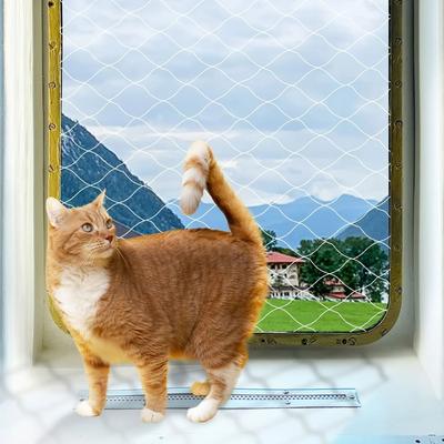 Transparent Cat Safety Net For Balcony, Stairs & Windows Pet Fall Protection Barrier 5x5m