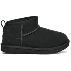 UGG für Frauen/Mädchen. 1130750K Klassische Ultra Mini Lederstiefeletten schwarz (32.5), Wohnung, Keine, Lässig, Heimtextilien, Kinderbeklei