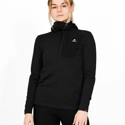 Saysky Damen Combat Half Zip Fleece Hoodie schwarz