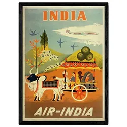 POSTER Air-India A3 Rahmenlos