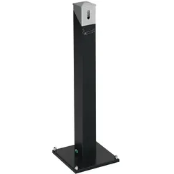 Standascher VAR Standsäule eckig SG 105 E anthrazit mit verzinktem Innenbehälter und Doppelbartschloss