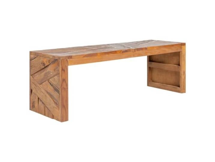 HFXHIJXQ TV-Lowboard Massivholz Teak 110x60x38 cm Sideboard Rustikales Phonomöbel aus getrocknetem Teak für Wohnzimmer und Loft, mit Beinen im Industriestil und glatter Ablage.