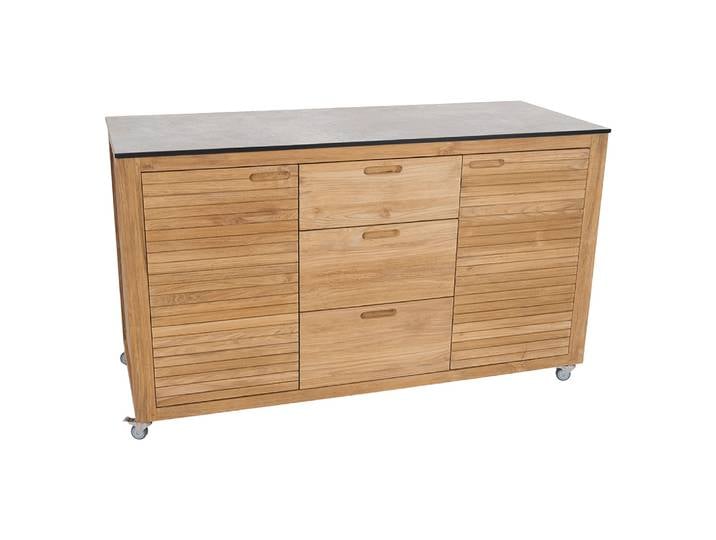 Stern Sideboard Elma 3 Schubladen 2 Türen 150x58x88 cm Teak