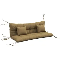 SITZKISSEN 4er Set Polyester PP-Baumwolle Bräune