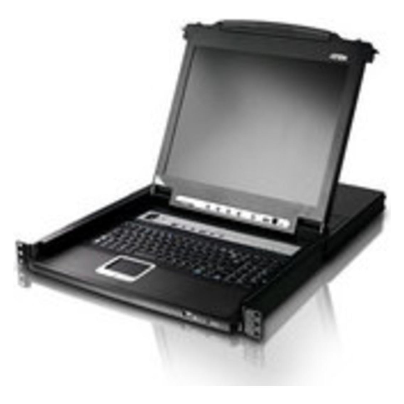 Aten 8x PS/2-USB VGA LCD KVM Konsole, Daisy-Chain Port, RJ-11, max Hz, TFT-LCD, Hz, 5 ms, 250 cd/m², AC D (CL5708N D)