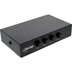 INLINE USB 2,0 Umschalter manuell, USB-A Gerät an 4 Computer