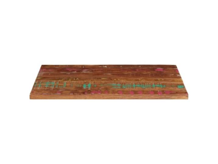 KTHLBRH Tischplatte 100 x 60 x 3,8 cm, rechteckig, aus recyceltem Recyceltes Holz aus Teak, Mango, Kiefer und Buche, verschiedene Farben, leicht zu reinigen